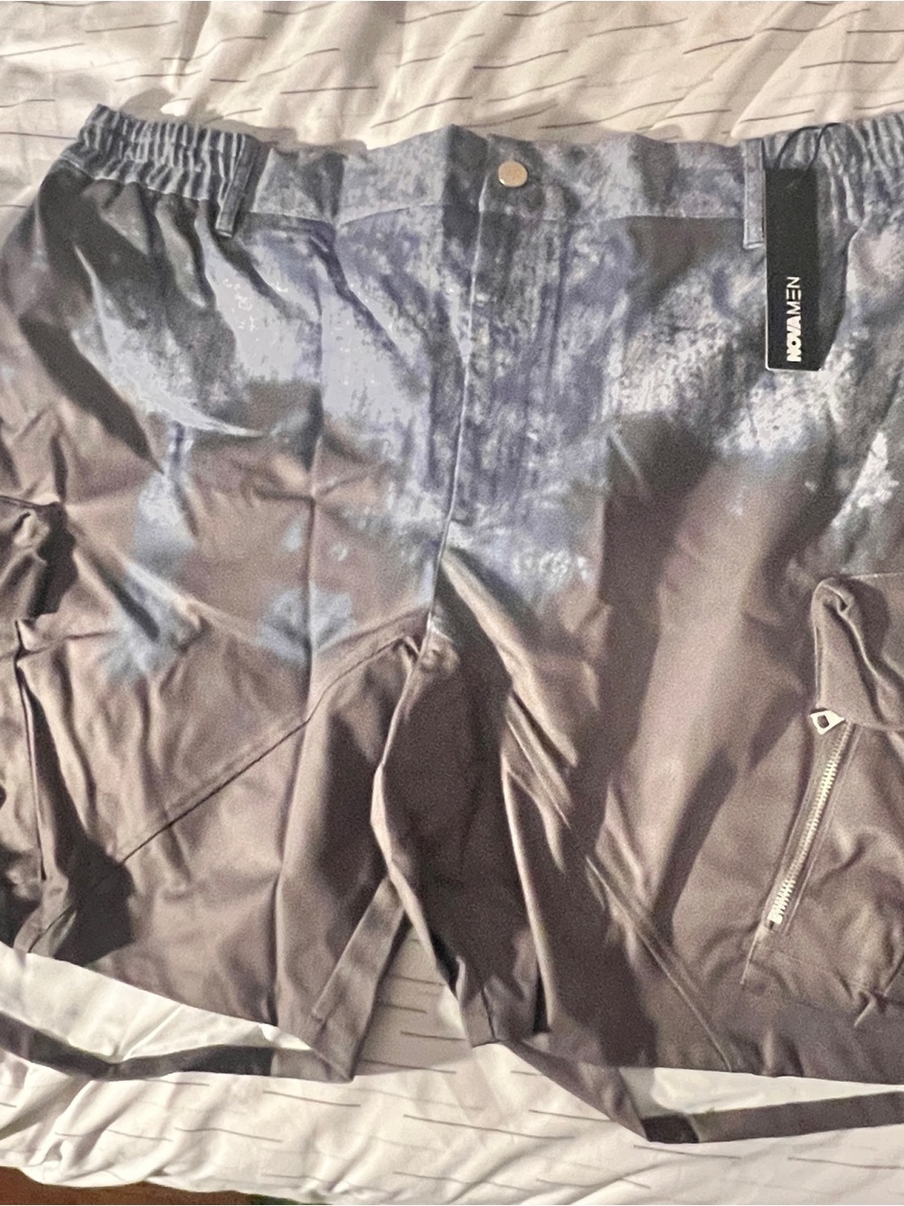 Black/Blue Fashion Nova Men’s Cargo Shorts